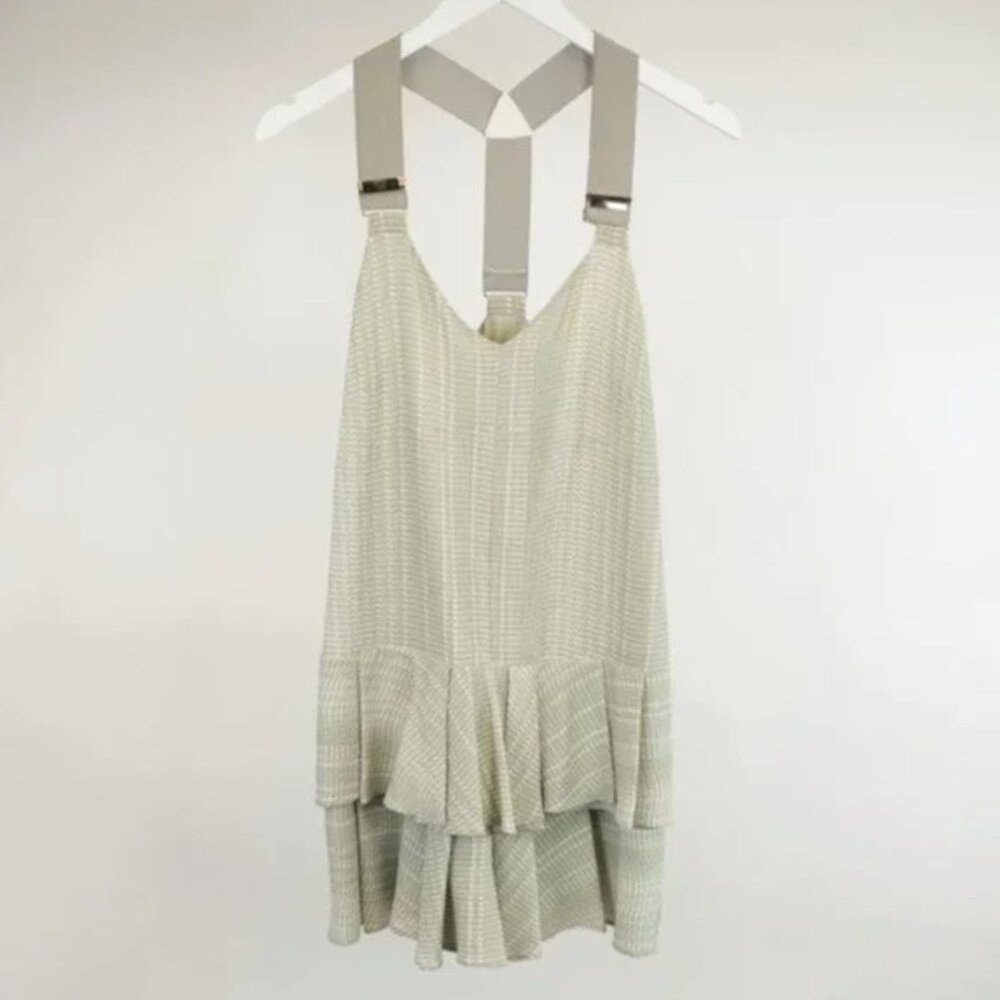 Derek Lam 10 Crosby for INTERMIX Sage Suspender Ruffle Dress